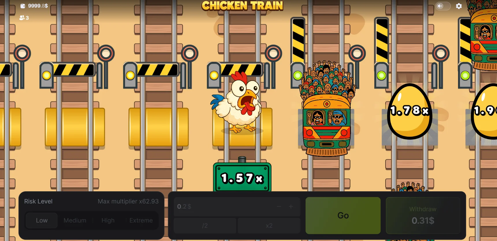 Chicken Train Game Casino