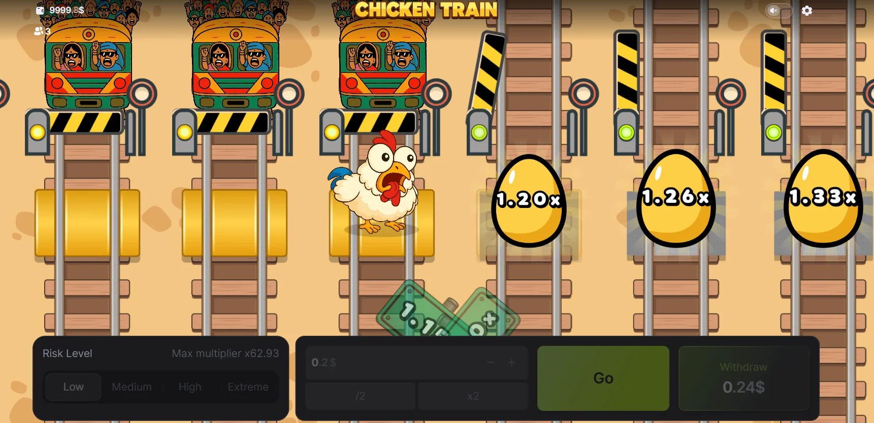 Chicken Train Game Demo
