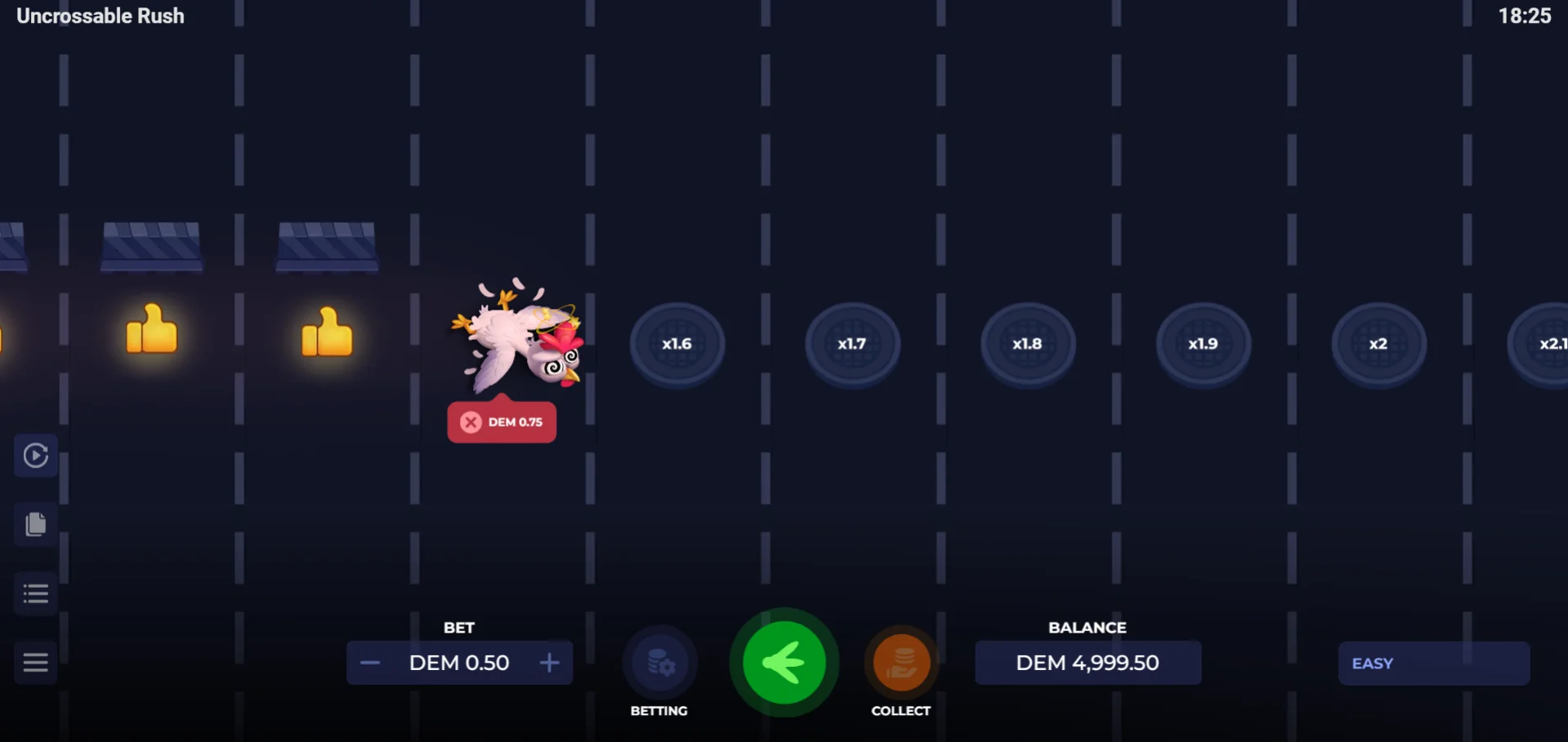 Uncrossable Rush Game Casino