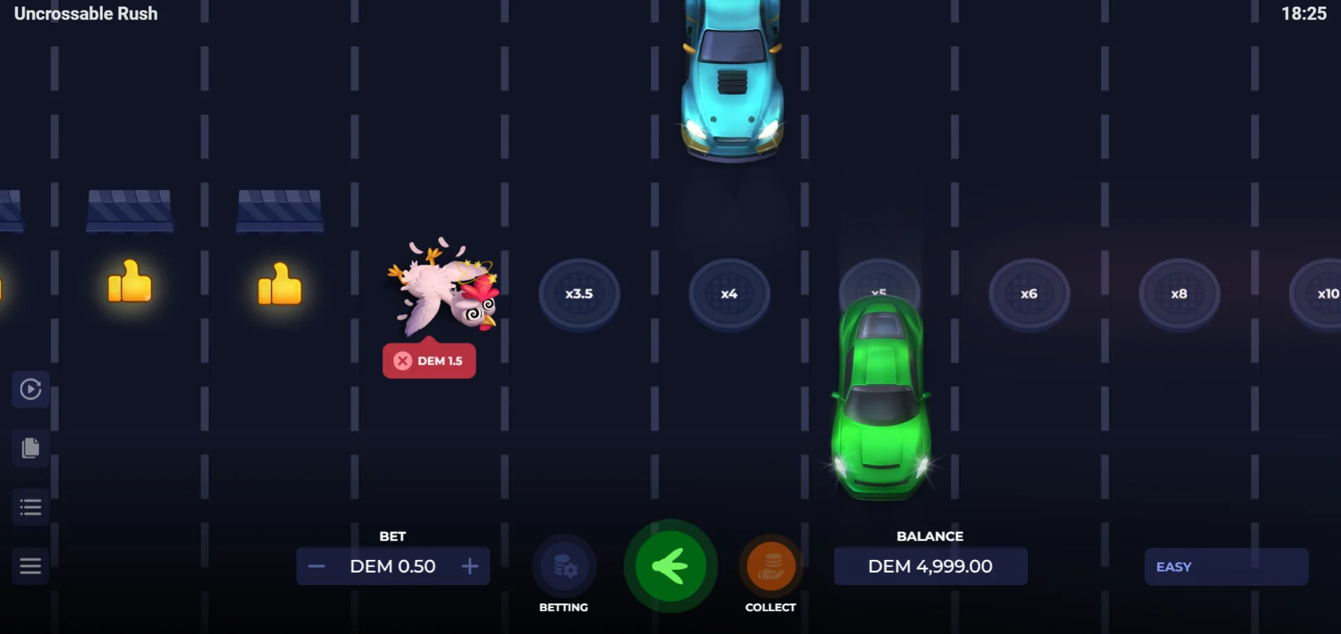 Uncrossable Rush Game